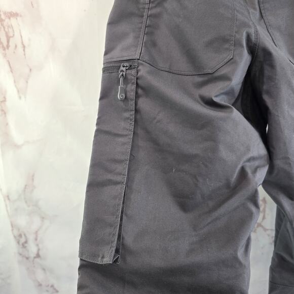 LAPG Pants Womens 2 Short Gray Ripstop Teflon BFE Stretch Charcoal Mid Rise NEW - Picture 9 of 15